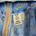 Urban Renewal  women's blue floral flowy‎ relaxed mini casual skirt zip small Photo 2