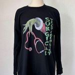 Gildan Black Surgical Technologist Grinch Graphic Long Sleeve T-Shirt Photo 0