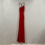 La Femme 27126 Asymmetrical Neckline Strappy Jersey Side Cut Out Evening Dress Photo 2