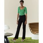 Simon Miller Ribbed Marek Pants in Black XLarge Womens Jersey Trousers Size XL Photo 11