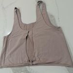 Aerie Offline by  Top Notch TieBack Athleisure Cropped TankTop Womens Small Taupe Photo 3