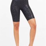 Spanx - Faux Leather Bike Short Zebra Pattern Animal Photo 1