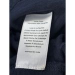 Talbots  XS Navy Blue Cotton Knit Dress Eyelet Embroidered Cap Sleeve Casual Photo 6