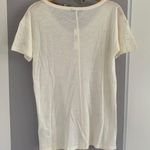 J.Crew  Ivory Rhinestone Pattern Tee Photo 1