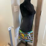 Handmade South American Woven Rope String Crossbody Purse Bag Colorful Aztec Abstract Art Photo 4