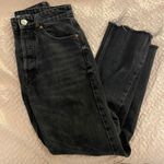 ZARA High Waisted Black Denim Jeans Photo 1