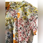 Harvé Benard HARVE  Bernard floral peasant style flutter blouse NWT Photo 3
