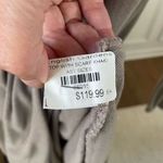 NWT Catherine Lillywhite Taupe Tunic Knit Top with Scarf XL Tan Photo 7