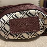 Tignanello Leather Crossbody Bag in Metallic Maroon Red Photo 6