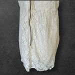 Free People Cream Strapless Lace Mini Dress size 12 Feminine Romantic Flirty Photo 3