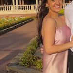 ZARA Satin Midi Dress (pink & yellow) Photo 2