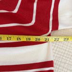 Pink Clover  Red and White Striped Sweater Viscose/Nylon Blend Photo 9