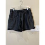 Club Monaco Riya Faux Leather Shorts Baggy Pantaloon Size 6 Athleisure Comfort Photo 9