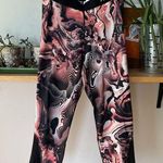 Nike  Pro Dri-Fit Mesh Panel Cropped Legging Graphic Swirl Print Size Medium Photo 0