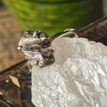 Meteorite Campo Del Cielo Solid Sterling Silver Ring Size 6.5 Gray Photo 6
