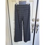 CAbi ‎ Women's Plaid Wide Leg Pants Size 6 Gray Textured High Rise Dress Pants Photo 1