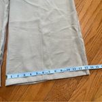 Ann Taylor Wide leg trousers pants with matching belt cream high waisted Sz 14 Photo 2