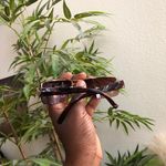 Y2K 2000s Baddie Ombre Brown black rectangular square frameless sunglasses rhinestones retro #whimsygoth #punk #gothic #grunge #cyber Photo 4