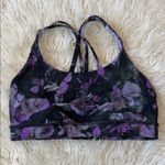 Lululemon  Energy Bra Medium Support, B–D Cup Purple Floral Shift Multi Photo 3