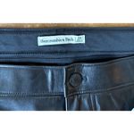 Abercrombie & Fitch  Black Pleather Skirt Size 34 Photo 2