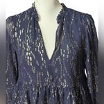 Lilly Pulitzer  Navy Blue with Gold Metallic Accents Sz 2 NWT Photo 1