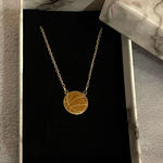 925 Sterling Silver Basketball Necklace Gold Overlay Made In India Box Included Photo 0