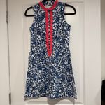 Lilly Pulitzer Jonna Shift Romper Krillin It Oyster Bay Navy Size 00 NWT Photo 4