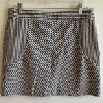Sandro  Seersucker Navy and White Stripe Mini Skirt 100% Cotton Photo 0