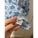 Roberta Roller Rabbit  Block Print Blue Floral Cotton Tunic Top Blouse Small Photo 7