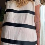 Simple Striped Euro Mini Dress Ruffled Multi Size M Photo 2