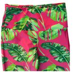 Gold Sheep Pink Purple Blue Ombre Monstera Palm Pop Full Length Leggings Small Photo 3