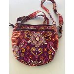 Vera Bradley Very Berry Paisley Crossbody Flap Hipster CLARE Purse Shoulder Bag Photo 2