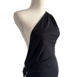 STAUD  Zenith Dress in Black Medium New Womens Midi Jersey Cocktail Photo 6