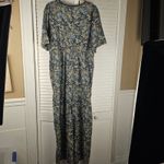 Sundance  Womens Gray Paisley Daybreak Wide Leg‎ Jumpsuit Medium Photo 1
