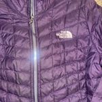 The North Face Women's Dark Purple Puffer Jacket Photo 2