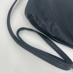 Elliott Lucca Black Leather Crossbody Bag Pebbled Woven‎ Convertible Photo 9