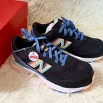 New Balance 680 V6 Lace Up Blue Peach Athletic Shoes Kids US 3 Women US 5 Photo 0