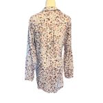 Bella Dahl  Brown/Tan Animal Print High/Low Women's Button Down.  Size Small Photo 1