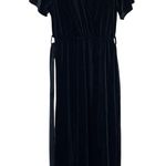 Baltic Born NWT  Nadine Velvet Midi Dress Black Size Medium Party Wedding Holiday Photo 4