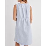 Haven Well Within linen blend pinstripe blue sleep dress coverup small Photo 2