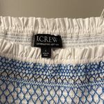 J.Crew  White Camisole with Intricate Blue Design Photo 1