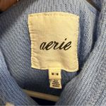 Aerie  Pullover Sweater Women’s Blue Hooded Kangaroo Pocket Drawstring Size Med Photo 3