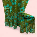 Vintage 60’s olive floral flutter v Photo 4