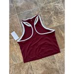 Athleta  Momentum Seamless High Neck Crop Tank Redwood White Size XL Photo 7