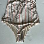 Madewell Tavik by Monahan Lace-Up One-Piece Swimsuit in Horizon Stripe xs Photo 6