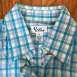 Lilly Pulitzer Lilly‎ Pulitzer White Label Plaid Long Sleeve Button Down Blouse size 2 Photo 3