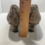 J Renee Women’s Size 9N Marion Gold/Cream Faux Snakeskin Kitten Heel Pumps Brown Photo 8