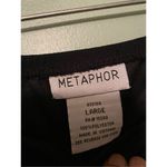 Metaphor  Black Pull On Ruffle Hem Skirt Polyester Size Large Photo 4