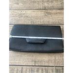 French Connection  faux leather black clutch bag Photo 2