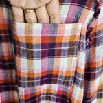Pilcro Anthropologie Breezy Plaid Top Button Up Shirt Blouse Ruffle Size LP Photo 13